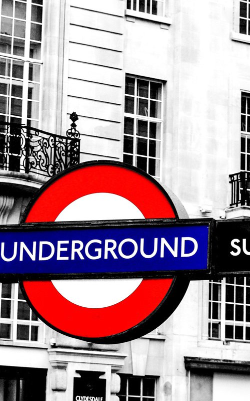 LONDON UNDERGROUND (Limited edition  1/20) 18"X12" by Laura Fitzpatrick