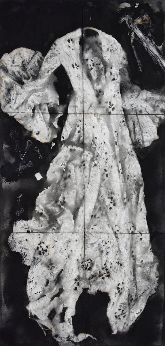 Expressive Painting , Matrice 2, Il Segreto By Milena Nicosia, 39 X 83, Artwork For Sale On Artfinder