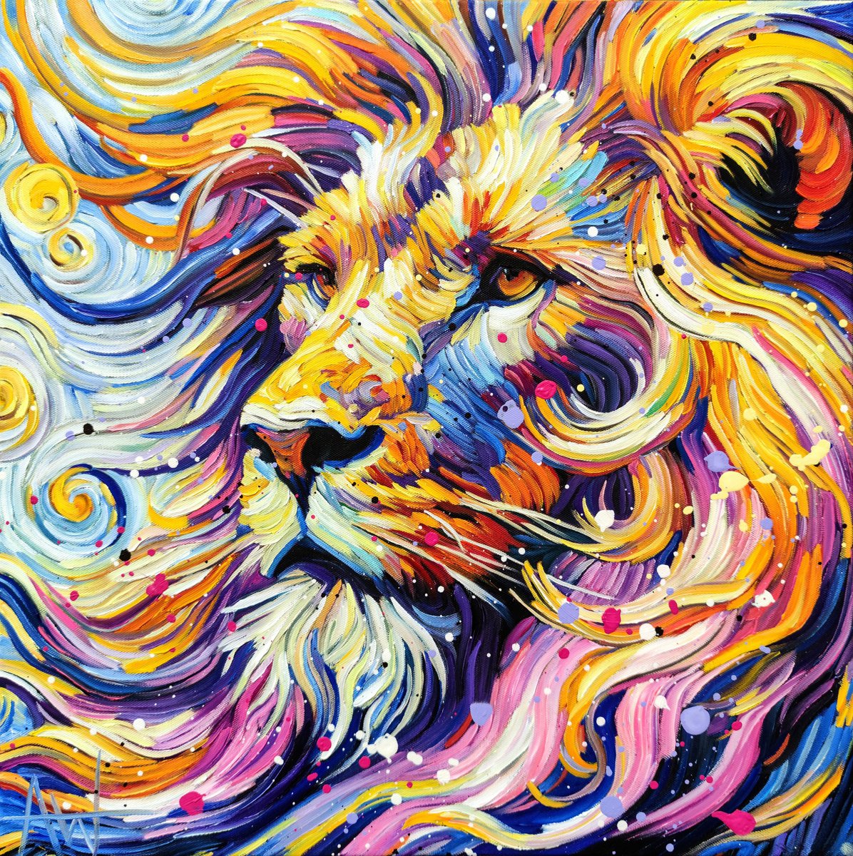 Kalahari King By Angie Wright, 20 X 20, Artwork For Sale On Artfinder