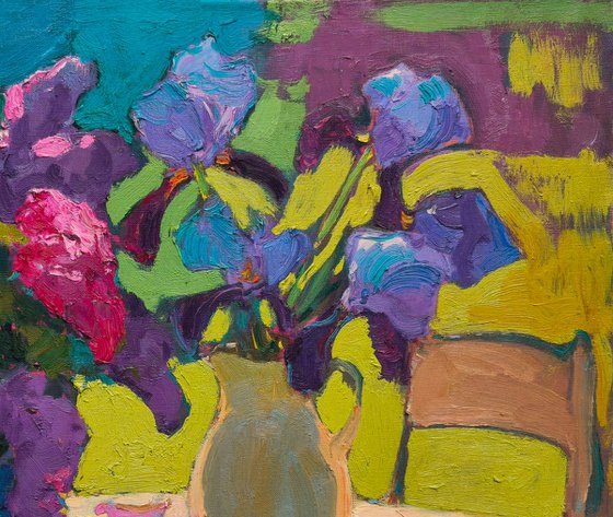 Irises and Lilacs
