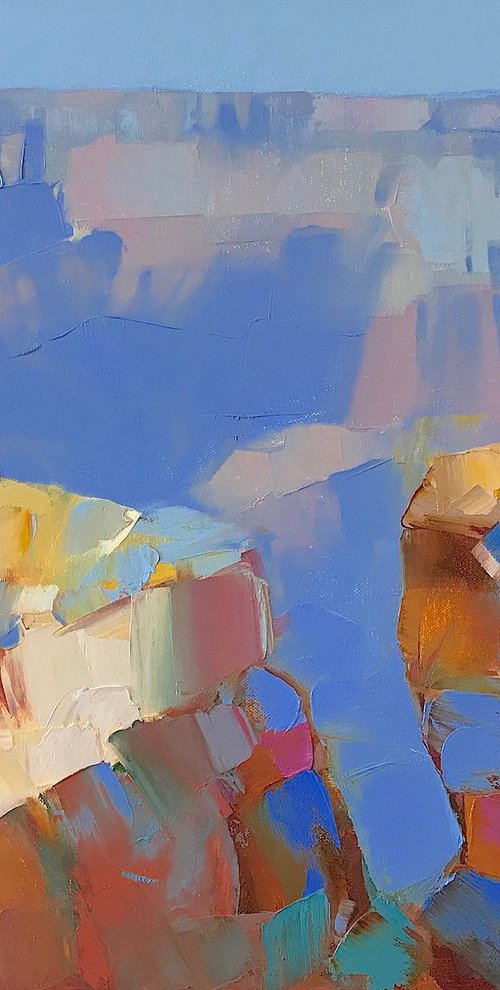 Grand Canyon, Handmade oil painting, One of a kind by Vahe Yeremyan