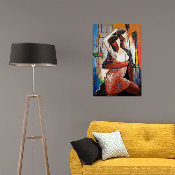 Love and passion(90x60cm, oil/canvas, ready to hang)