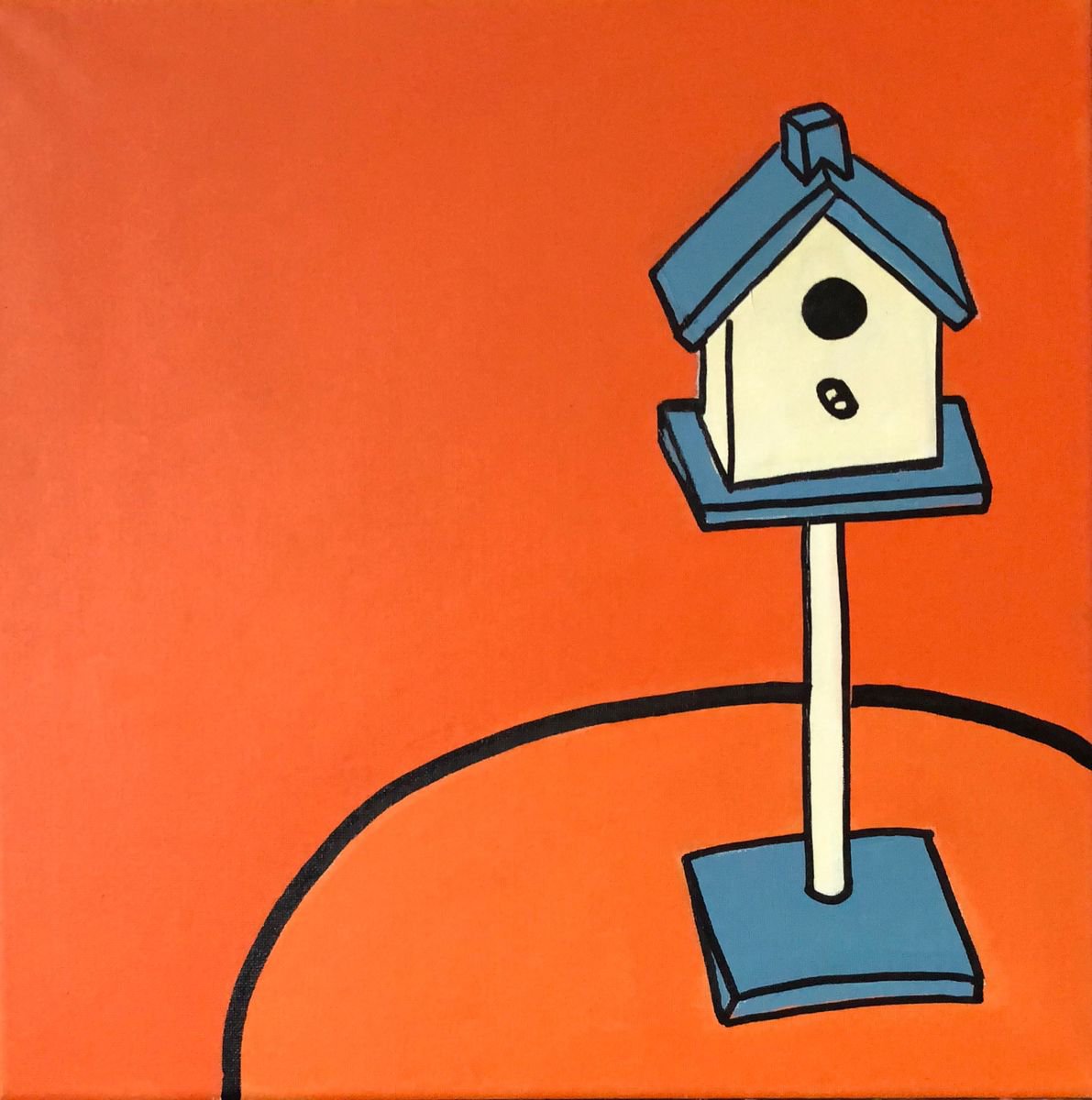 still life/orange by Sandy Kendall BA hons Painting