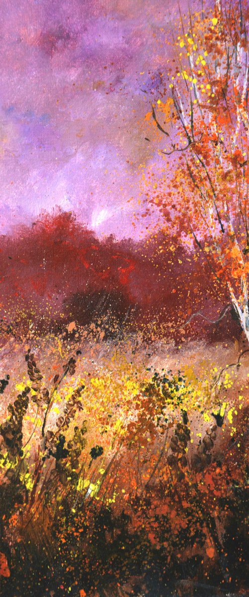 Aspen trees in autumn by Pol Henry Ledent