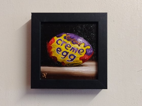 Cadbury Creme egg still life