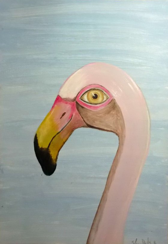 The pink flamingo