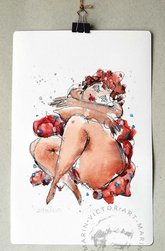 Nude in Red