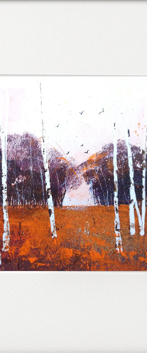 Seasons - Autumn Birches Coppice by Teresa Tanner