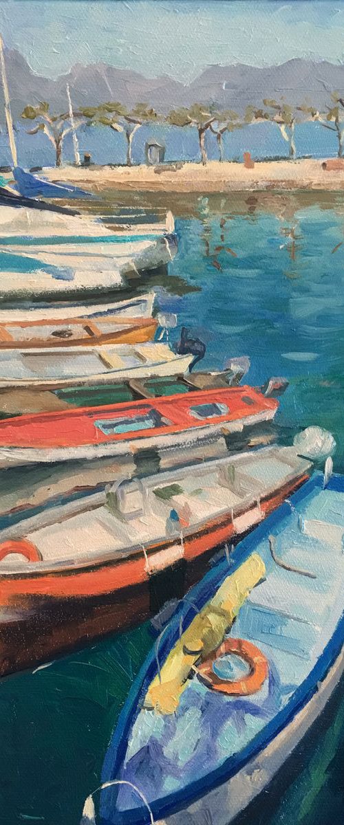 The Harbour near Lake Garde by Ling Strube