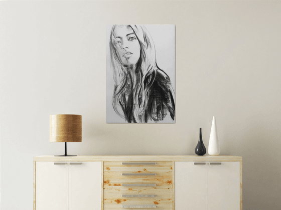 Big size drawing - Hello, my beautiful girl #1