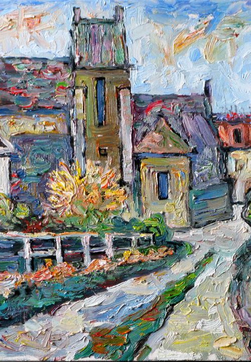 Villerville. Normandy. Morning. by Nikifor Swiristuhin