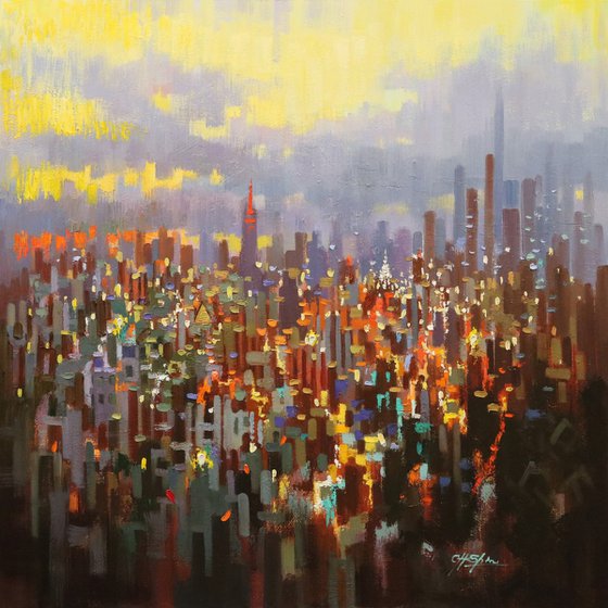 New York Toward Sunset