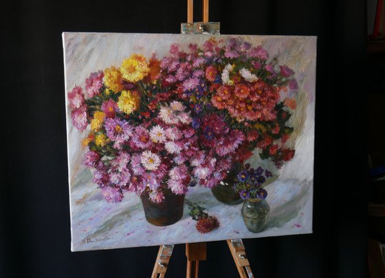 The Lush Bouquet Of Autumn Flowers