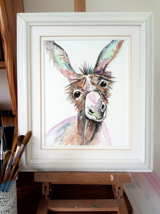 Cute Donkey Portrait