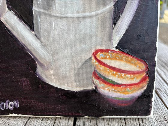 Watering can still life