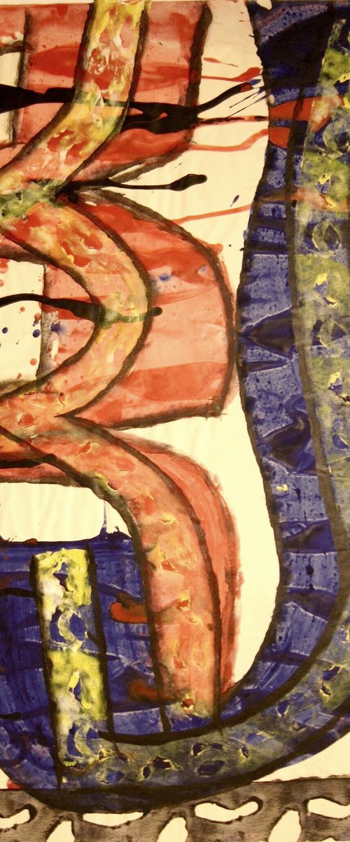 abstract-painting by Heinz Theuerkauf