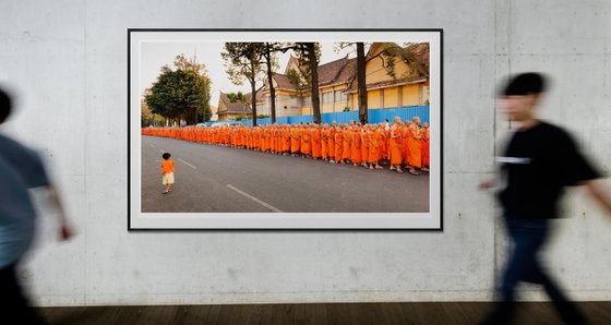 Monks procession in Phnom Penh