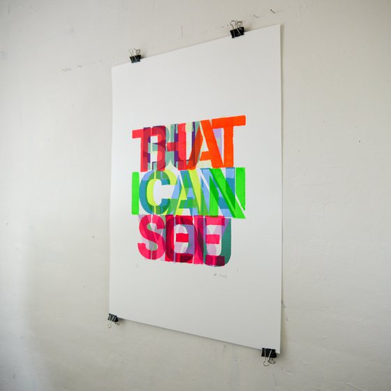 Can You See (screen print)
