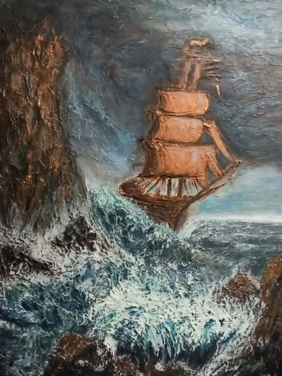 Storm on the Way to the Island