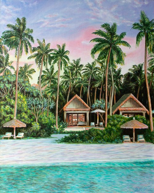 Palms in Paradise by Vera Melnyk by Vera Melnyk