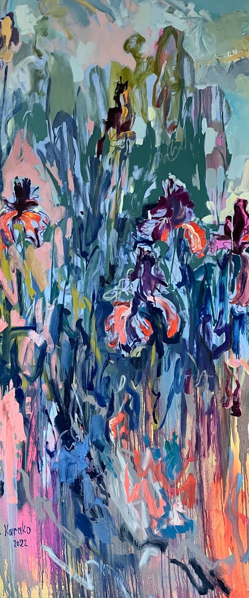 Irises by Ole Karako