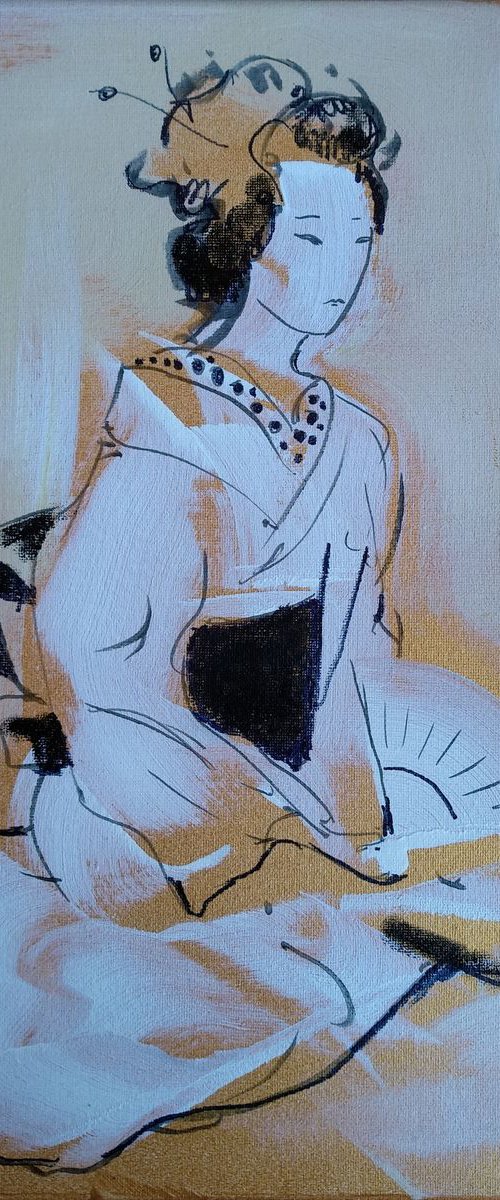 Little gheisa 5 by Marina Del Pozo