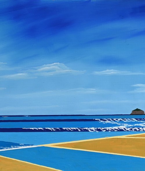 Polzeath Beach by Mike Dudfield