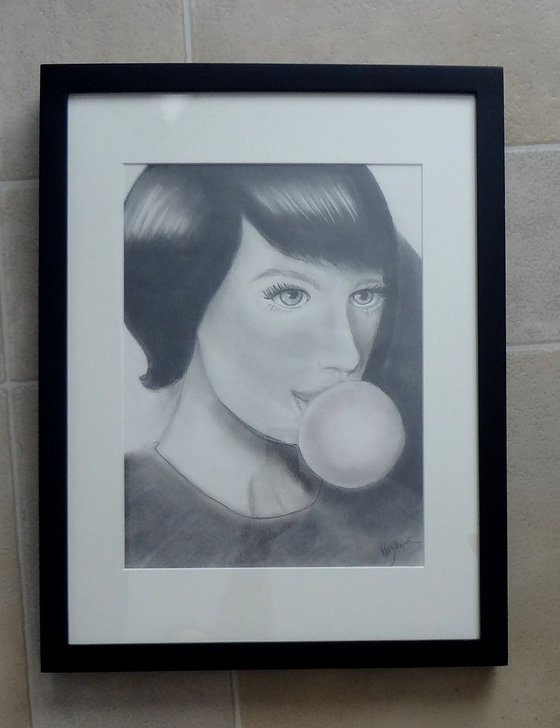 Girl with Bubble Gum