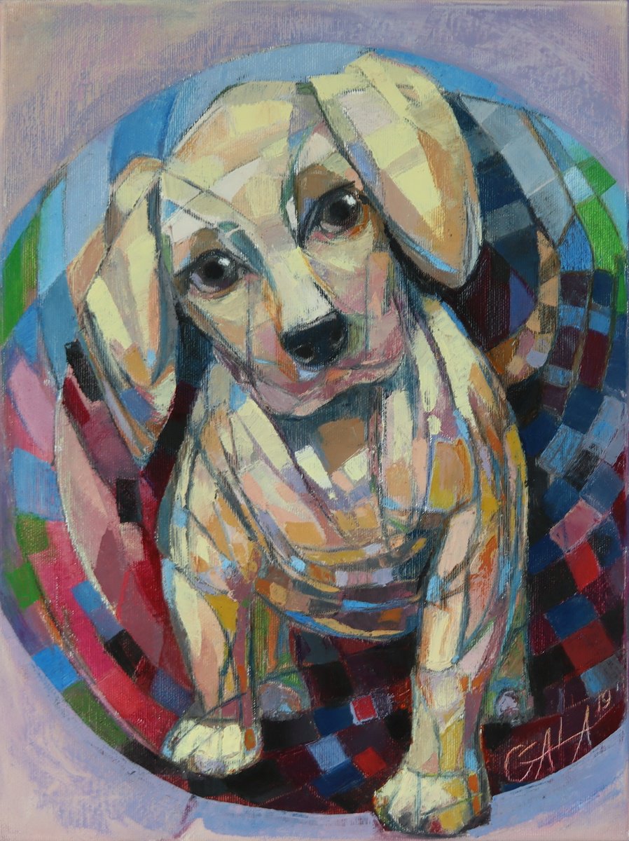 Expressive Oil Painting , Look At Me By Galya Koleva, 12 X 16, Artwork For Sale On Artfinder