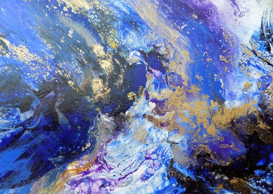 Modern abstract painting art - Wind and Sea