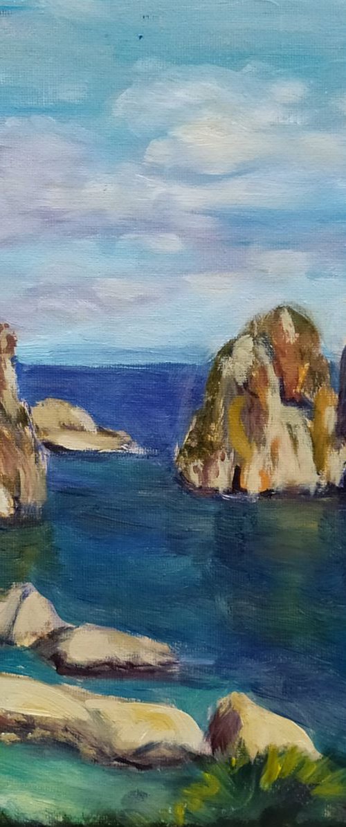 Scopello rocks by Elena Sokolova