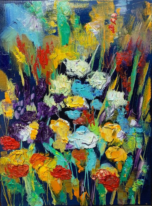 Flowers in a fields by Olga Pascari