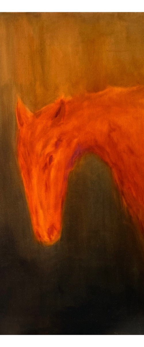Red horse by Grey Aiden