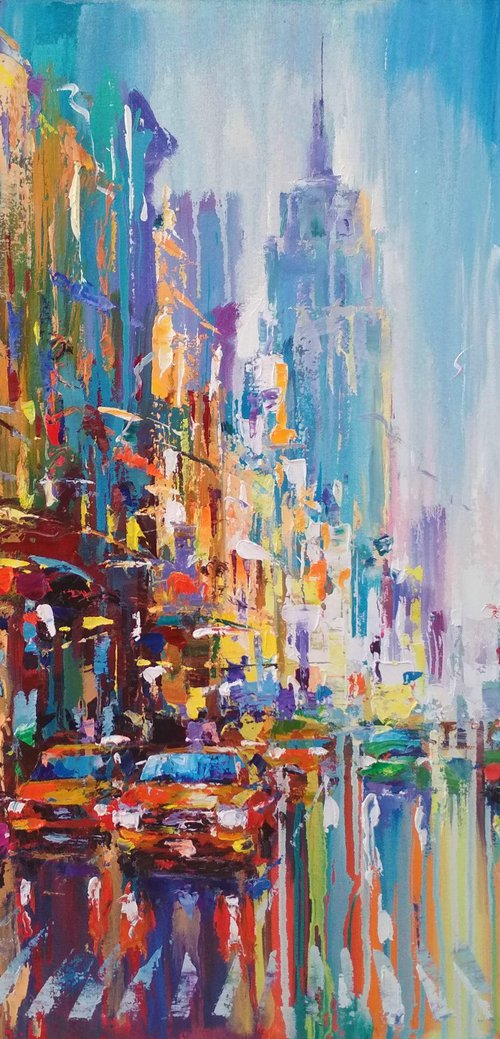 Abstract cityscape (New York)02 by Andrej  Ostapchuk