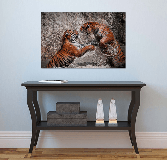 Savage Duel-Tiger wall art