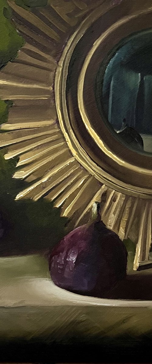Sun-ray mirror and figs by Susie Cornwall