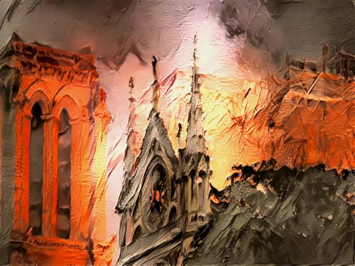 Incendie Notre-Dame de Paris N5 by Danielle ARNAL