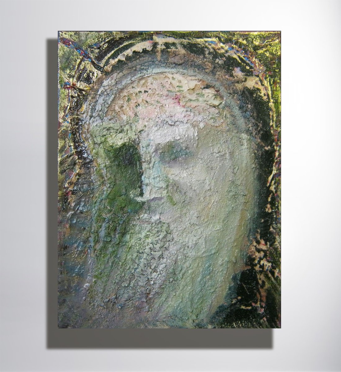 Impressionistic Portrait Oil Painting By Marya, 12 X 16", "Old Man", Original Artwork