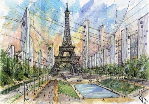 Future Paris by Denis Godyna