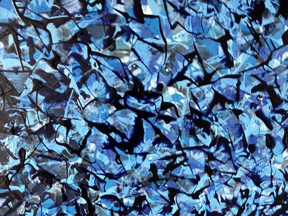Ultramarine Blue Abstract