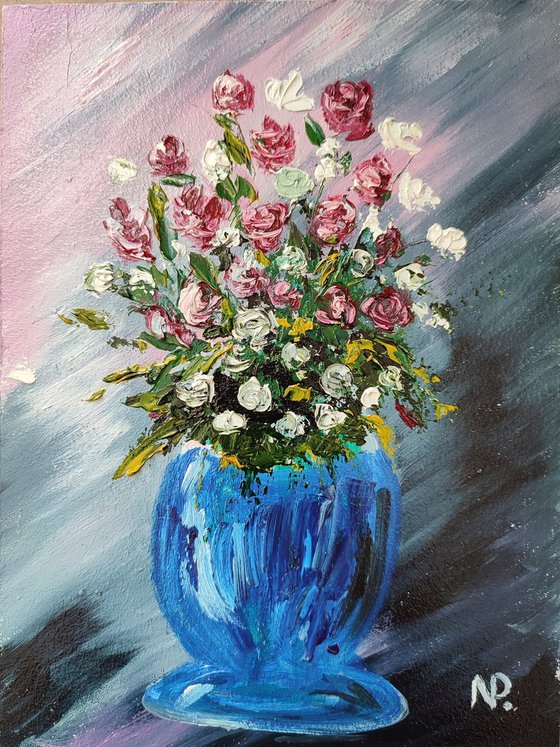 Roses in a vase