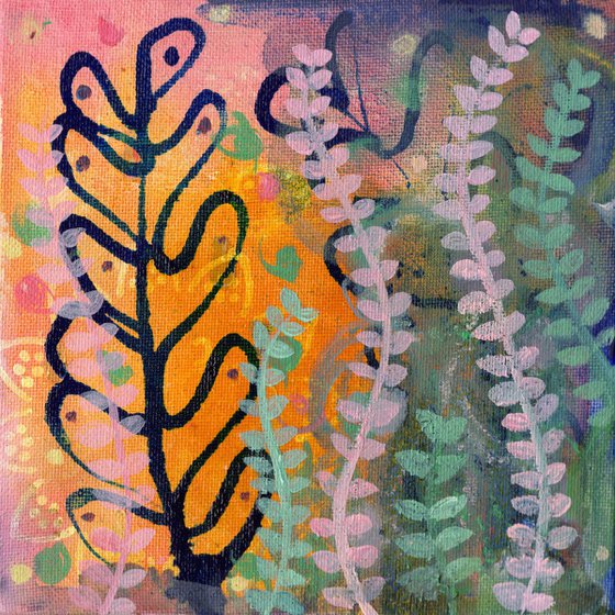 Abstract Garden 3 Original Wall Art by Eleanore Ditchburn