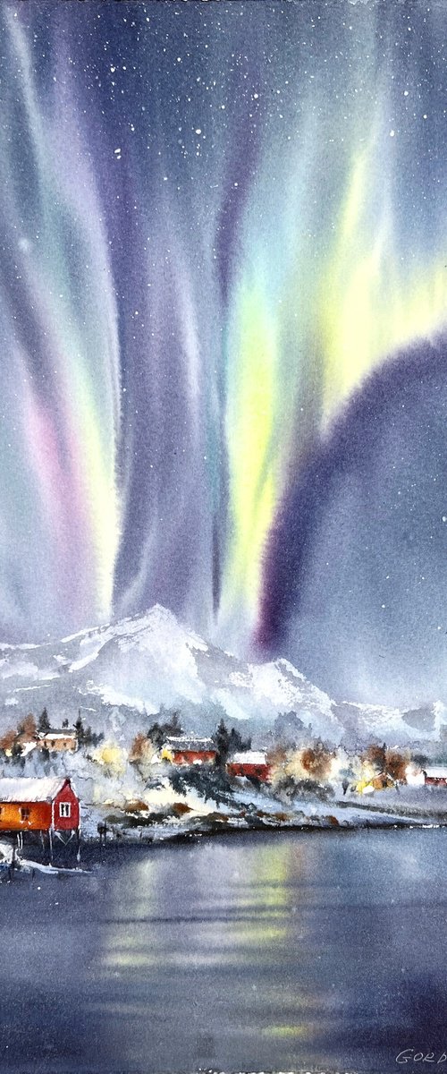 Northern lights. Norway #3 by Eugenia Gorbacheva