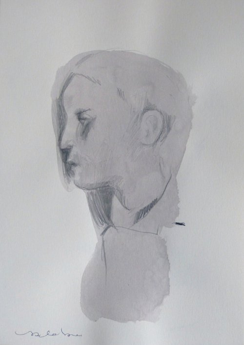 Portrait 20-18, 21x29 cm by Frederic Belaubre