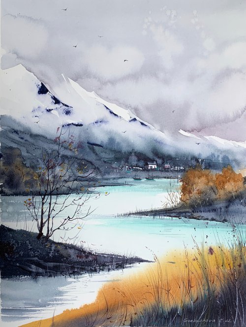Mountain river #22 by Eugenia Gorbacheva