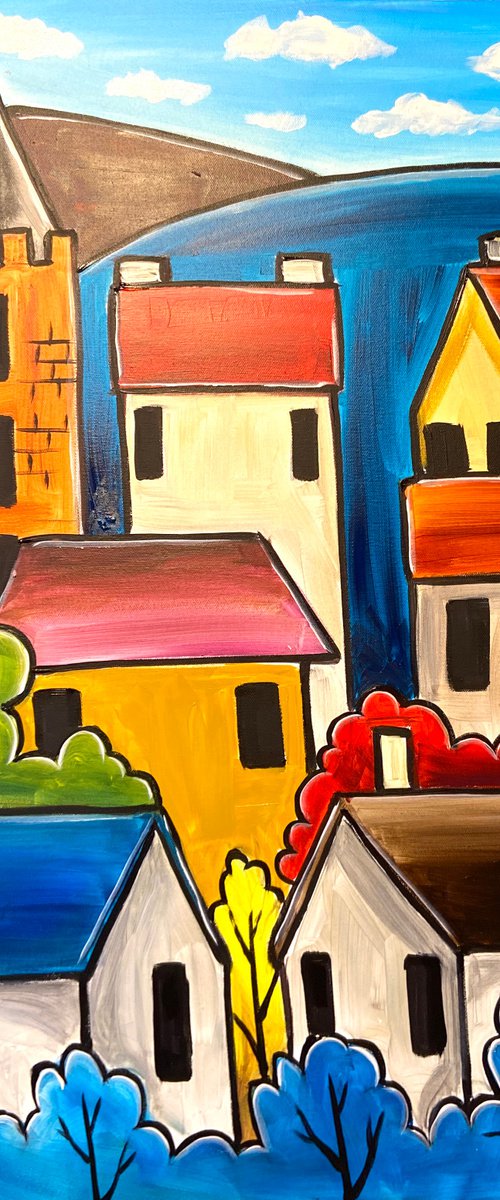 Town Of Colours 2 by Aisha Haider