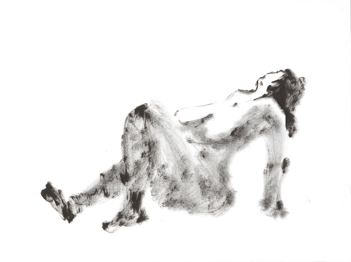 Big Nude.Ink.Dry Brush #5 by Natalia Ushakova