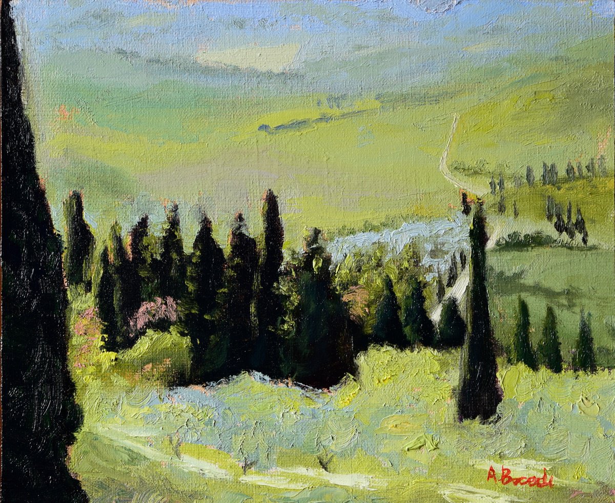 Fields Of Pienza By Andrea Bocedi, 12 X 10, Artwork For Sale On Artfinder