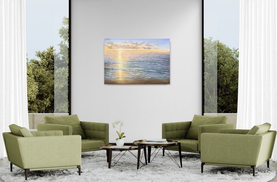 Light over the ocean