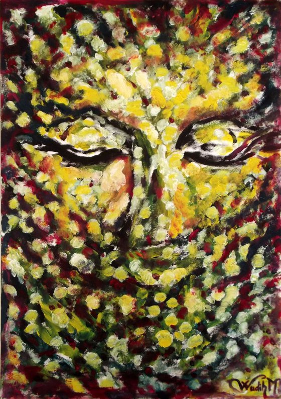 THE GODESS - Foliar Portray- extracting shapes and from Lebanese nature - 29.5x42 cm